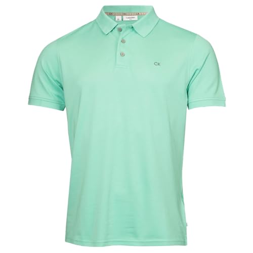 Image of Calvin Klein Mens Planet Friendly Polo Shirt - Green - XL
