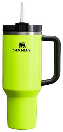 Image of STANLEY Quencher H2.0 Tumbler with Straw 40 oz | Flowstate 3-Position Lid | Cup Holder Compatible for Travel | Insulated Stainless Steel Cup | BPA-Free | Neon Yellow
