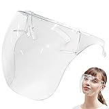 Peosaard Máscara facial transparente, protección de plástico reutilizable Guardia de salpicaduras para mujeres niños