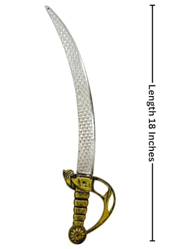 Image of BookMyCostume Toy Weapon Shield & Warrior Accessory Collection - Prop Toy Swords, Axes, Tridents, Shields & Battle Gear for Halloween, Role-Play, School Annual Day & Gifts | For Props & Themed Events