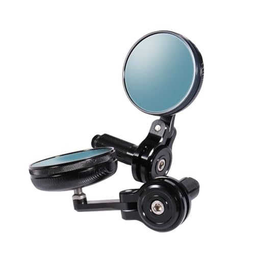 Espejos de manillar para moto con cristal antirreflejo y soporte ATV