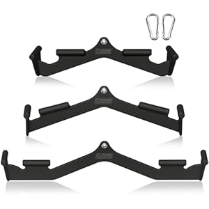 POWER GUIDANCE Asas para poleas, tiradores de cable, barra de tirantes, mango de remo, barra de bíceps, barra de tríceps, asas para máquina de cable, para culturismo, deportes de fuerza, fitness