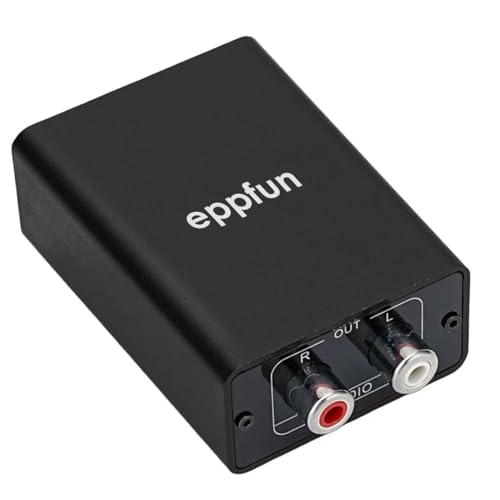 eppfun Le Audio Bluetooth 5.4 Receiver with Aptx Lossless/LDAC, 96K/24bit RCA Wireless Adapter for Home Music Streaming HiFi Stereo System