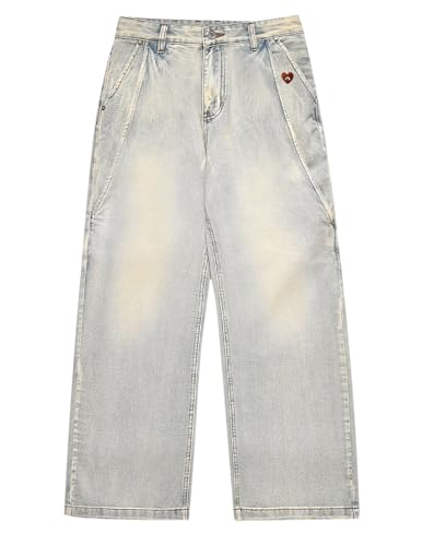 Aelfric Eden Basic Washed Loose Jeans Wide Leg Jeans High Waist Baggy Denim Pants3