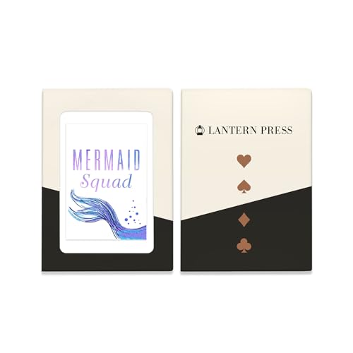 Lantern Press Baraja Mermaid Squad de 52 cartas tamaño poker miniatura 4