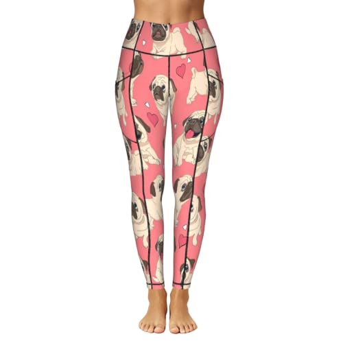 Pantalones de yoga de carlino para entrenar leggings deportivos opacos de mujer 2