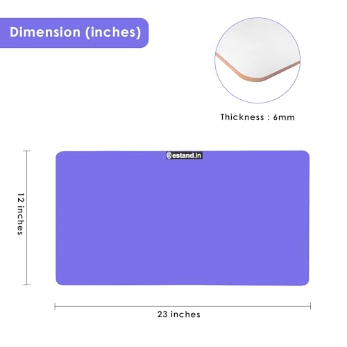 Image of Lap Board for Study | Home | Dining | Office | Laptop | Computer Desk | Reading & Writing | Multi-Purpose | Made in India | (Purple, LB-12X23-PURPLE)