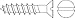 Wood Screw, Flat, 12x1 1/2 L, PK100