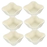 VALICLUD 6Stücke Teiliges Kleine Keramik Dip Schalen Multifunktionale Saucen Schalen für Snacks Gewürzgerichte und Vorspeisen für Sojasauce und Spülmaschinenfest