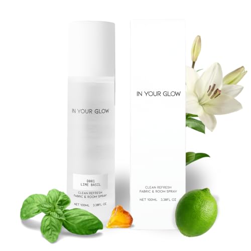 Image of In Your Glow Fabric & Room Mist Spray- Long-Lasting Clean Scent, Unisex Luxury Fragrance & Odor Eliminator, 100ml- D001 LIME BASIL