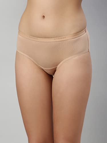 Enamor Women's Cotton Hipster Underwear Panties - Pack Of 3, Full Coverage, Stain Release Technology #TOP3