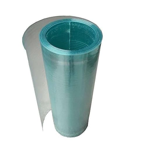 Lámina de policarbonato for techo, panel de fibra de vidrio aislante impermeable de 0,8 mm, tablero transparente resistente a la lluvia y a la luz solar.(2.3 x 49.2ft)