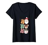ho ho ho,santa claus, reno, muñeco de nieve, Navidad, groovy, vintage, retro, años 70, Navidad vintage, Navidad retro, años 60, boho,hippie,hippy,vacaciones, sombrero, acebo, lindo, invierno, festivo, regalo de regalo