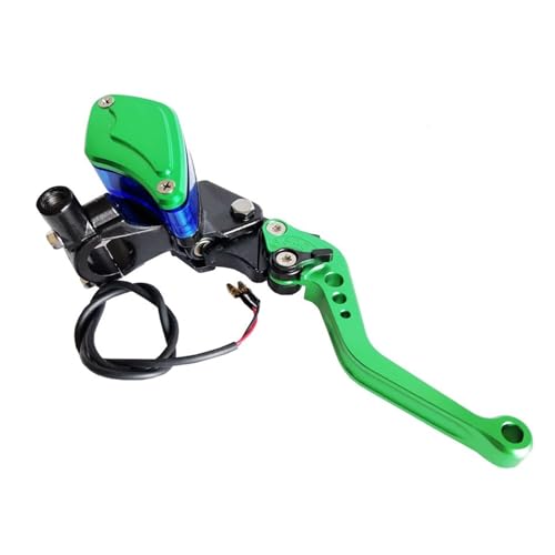 Pompe de frein moto 22mm verte avec piston 14mm pour un freinage réactif