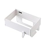 BOSENIYU Soporte plegable para bolsas de basura, cubo de basura colgante, cierre magnético, estante para colgar bolsas de basura con broche de fijación para puertas de armarios de cocina (gris)