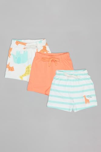 Image of Pantaloons Baby Kids 100% Cotton Printed Shorts | Regular Fit | Mid Rise Waist | Above Knee Length