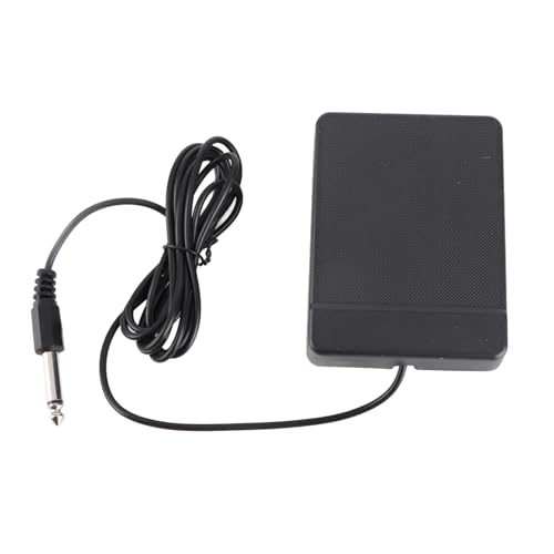 Universal Single Pedal 3.5mm Interface Compact Sustain Pedal for Musical Instruments Portable Roll Up Piano Electronic Keyboard Elctronic Roll Up Drum (6.35mm)
