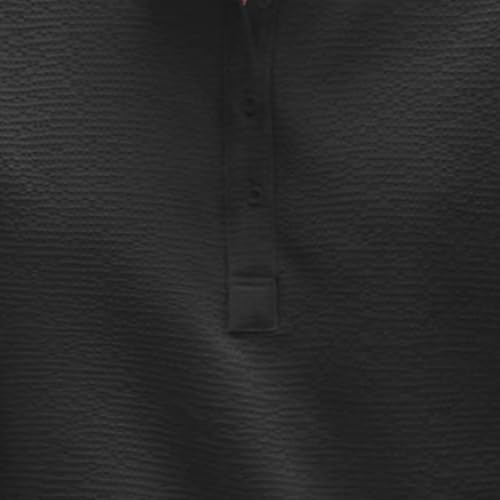 Jinsha Men's Long Sleeve Waffle Henley Shirts Lightweight Casual Button T-Shirt Basic Band Collar Pullover Tops3