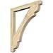 Ekena Millwork BKT04X42X48OLY03RDF Olympic Arts & Crafts Bracket, 42"D x 48"H, Rough Sawn Douglas Fir