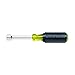 Klein 6-3/4" Steel Nut Driver, Yellow with Black Grip - 630-5/16- Pack of 2
