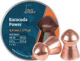 Haendler & Natermann H&N Baracuda Power Domed Airgun Pellets calibre .177  10.65 granos (300 unidades) (paquete de 4)