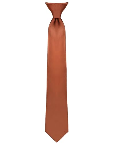 Image of boxed-gifts Clip on Ties for Men - Premium Black Solid Color Clip on Tie