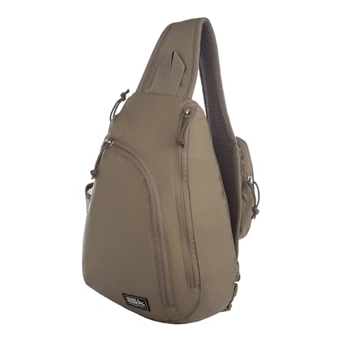 Image of Eddie Bauer Ripstop Sling Bag | Travel | Everday Carry | Lightweight | Ripstop Nylon | Adjustable | 8L - Mushroom