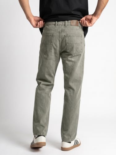 Image of Urbano Fashion Men's Relaxed Fit Washed Denim Jeans Non-Stretchable