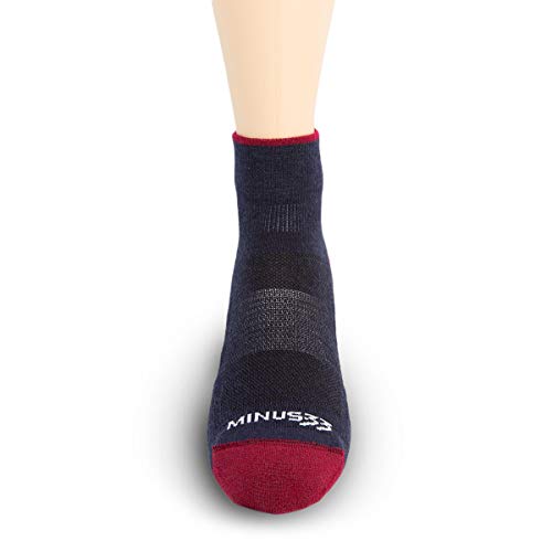 Image of USA Made - Microweight Cushion Ankle Socks - Trail Running Socks - Merino Wool - Mountain Heritage