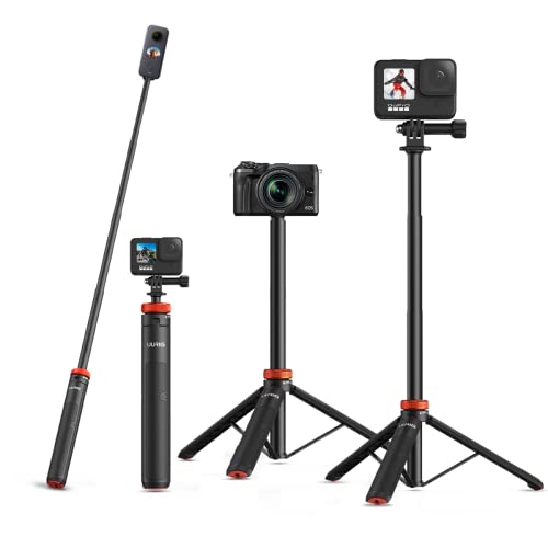 Amazon.co.jp: 三脚 130cm 自撮り棒 カメラ三脚 アクション