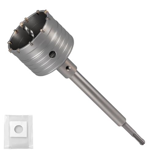 Catálogo para Comprar On-line Cortafríos para hormigón que puedes comprar esta semana. 41 REKCKRUL - Sierra de agujero de hormigón profesional de 80 mm con SDS Plus de 110 mm y bolsa para polvo, juego de cortador de agujeros de mampostería para hormigón, ladrillo,...