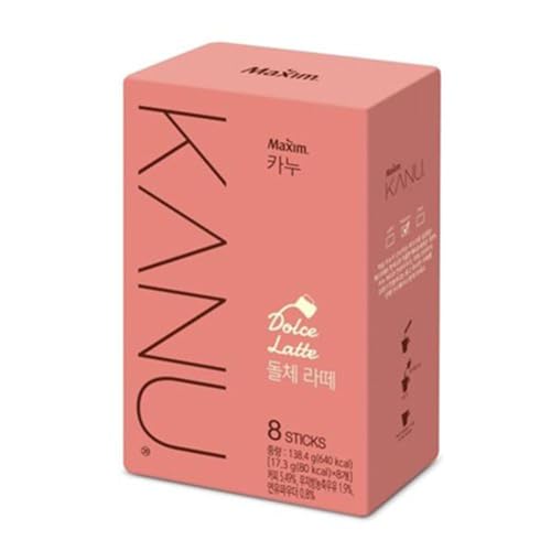 Kanu Maxim Tiramisu Latte 8 Sticks, Vanilla Latte 8 Sticks, Dolce Latte 8 Sticks, Mint Choco Latte 8 Sticks