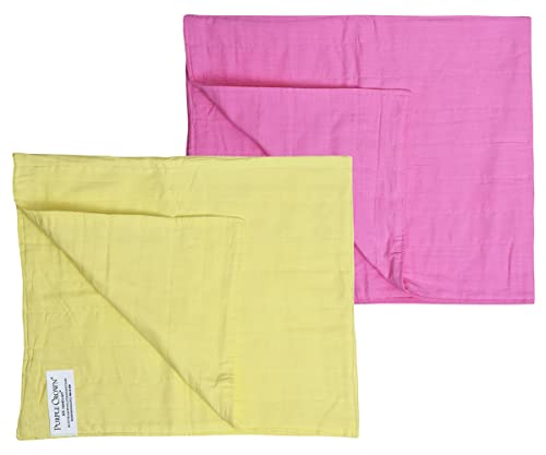 Image of MK Handicraft(PurpleCrown),Pack of 6pieces Multicolor Pure Breathable Cotton and high Absorbent Cribsheet for Newborn Babies, Swaddler Cum Comforter for Infants.(Children: L, 100cmx80cm, Green)