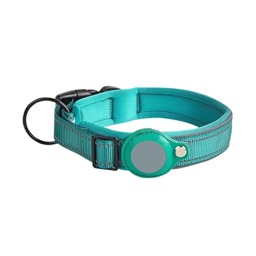 TAFTIWEXN 猫と犬のハーネス 反射犬の位置決め首輪 GPS ミディアムとラージネック ペットトラッキングカラー トラクションロープ ペットトラクションロープ(ブルー)