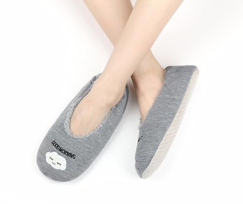 Image of Keyela Women Fuzzy Animal Slipper Socks, Non Slip Indoor House Slippers | Soft fuzzy plush material, cute animal design with gripper sole for bedroom, lounge indoor daily wear