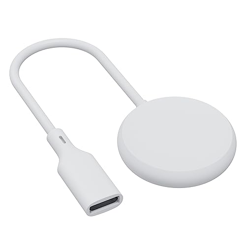 𝐔𝐩𝐠𝐫𝐚𝐝𝐞𝐝 Watch Charger Adapter Compatible for Google Pixel Watch,Magnetic Fast Charging Cable [Portable] Magnetic Wireless Charging (White)