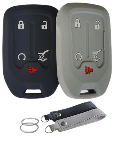 Étui silicone pour clé Chevrolet Silverado GMC : ajustement 5 boutons précis