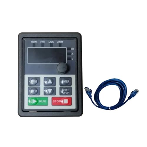 Variateur de fréquence VFD 0,75 KW 1,5 KW 2,2 KW 4 KW 5,5 KW Convertisseur de fréquence 1PH/3PH 220 V 380 V Convertisseur de Sortie Variateur de fréquence(Panel and Cable)