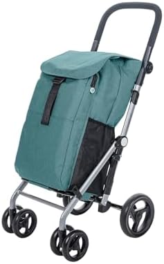 Carlett Carro de la Compra 4 Ruedas Plegable, Bolsa Extraíble de ...
