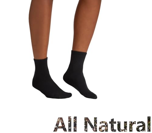 All Cotton Socks (Quarter/Crew, Unisex) Natural Fabric Soft Breathable Organic Cotton Socks4