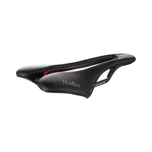 Selle Italia SLR Boost Kit Carbonio Superflow - Sella Bici da Corsa con Telaio e Scocca in Carbonio, Leggera e Resistente - Taglia S3, Nero