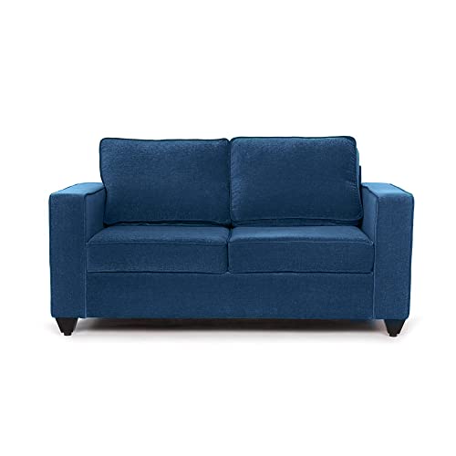 Image of Wakefit Sofa Set | 3 Year Warranty | Sofa 4 Seater, 4 Seater Sofa for Living Room, Wooden Sofa Set, Sofa Set 2+1+1 Seater - Napper(Malphino : Cobalt Blue)