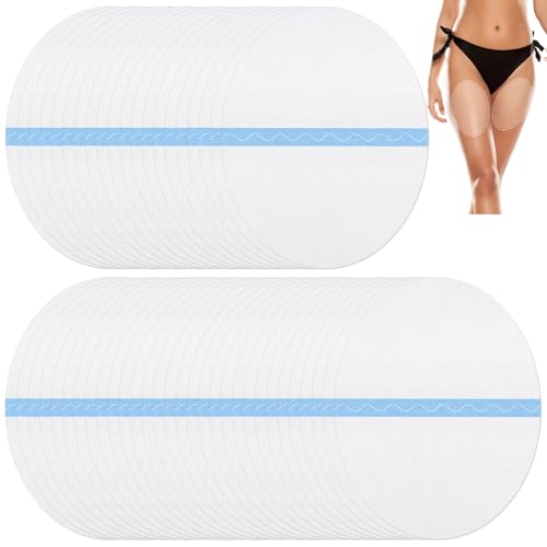TrelaCo 50 Pcs Thigh Lift Tape Invisible Body Neck Tape for Women Thigh Transparent Oval Cellulite Adhesive Body Skin Lifting Inner Thighs
