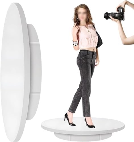 Large Rotating Display Stand with Remote, 360 Degree Motorized Platform Turntable, Electric Rotating Turntable for Product Photography 220lb Capacity, 42cm Photography Turntable