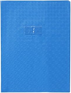Clairefontaine - Ref 72427C - Calligraphe PVC Exercise Book Protector Cover - A4+ (240 x 320mm) in Size, Label Holder for Easy Identification, Diamond Effect - White Colour