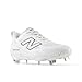 New Balance Women's Fresh Foam X Velo V4 Metal Softball Shoe, White/Black, 6.5