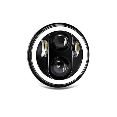 Phare LED de 5,75 pouces moto universel projecteur rond M002 voiture camion