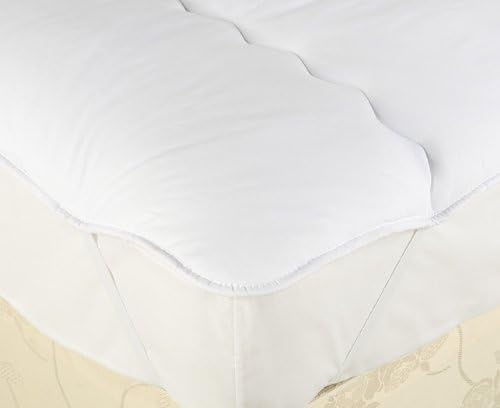 HOTEL QUALITY MICROFIBRE MATTRESS TOPPERS DOUBLE BED ANTI ALLERGENIC & MACHINE WASHABLE (Double)