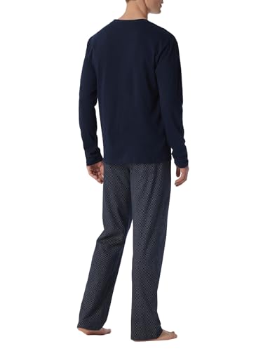 Schiesser Pyjama Long Homme Ensemble de Nuit Confortable Respirant