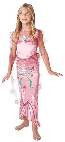 Rubies- Pink Mermaid Costume Generic Sirena Disfraz infantil, dibujos animados, Color rosa, S...